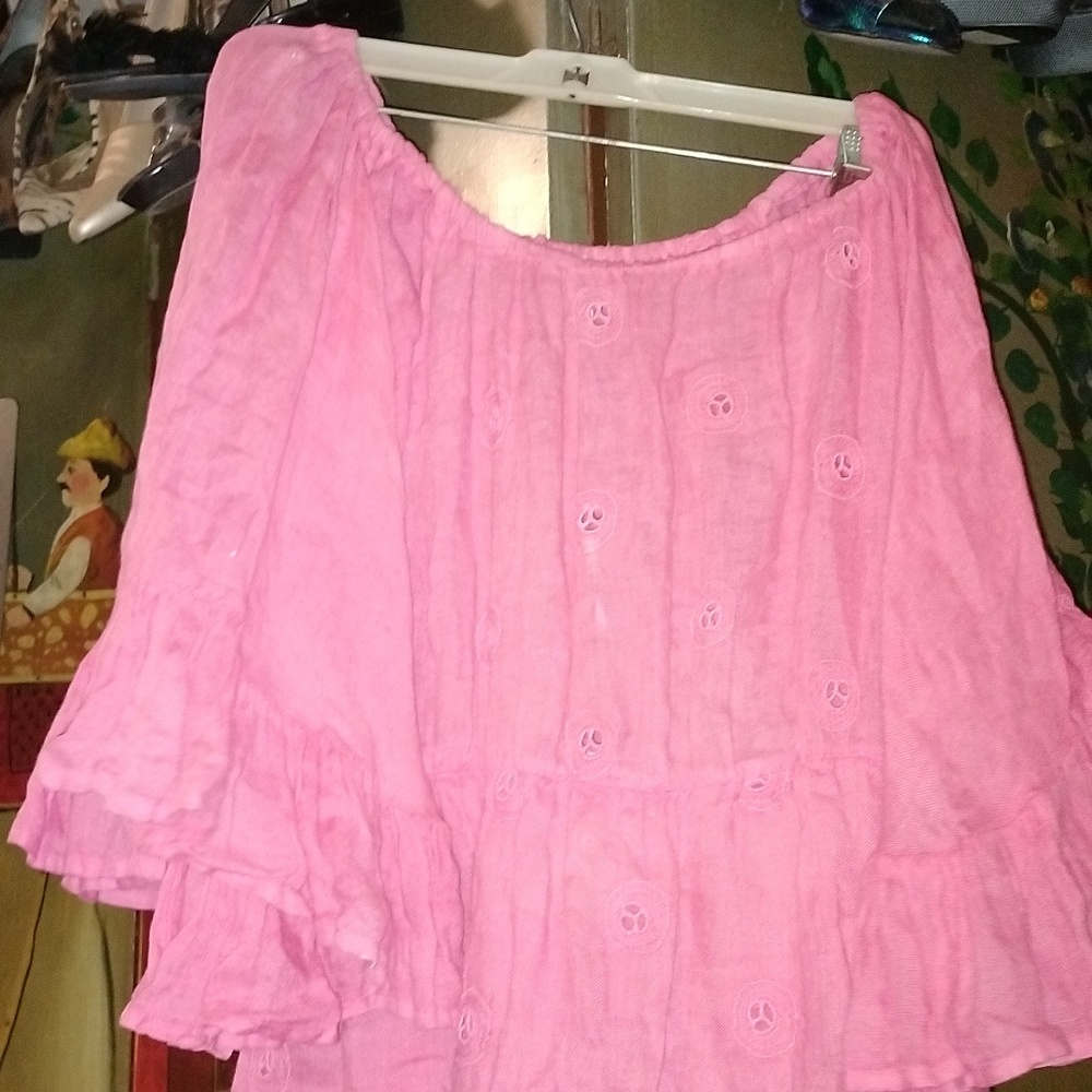 Gorgeous Italian Ruffles/Eyelet Dress - Picture 2 of 5